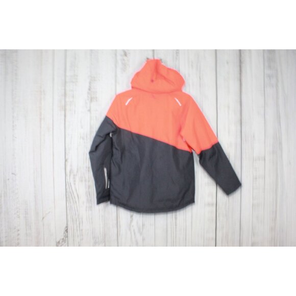 LL Bean Wildcat Waterproof Insulated Ski Jacket Orange Navy Size Medium - Picture 9 of 12